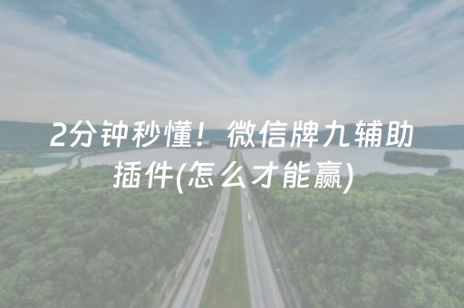 2分钟秒懂！微信牌九辅助插件(怎么才能赢)