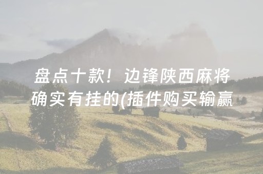 盘点十款！边锋陕西麻将确实有挂的(插件购买输赢规律)