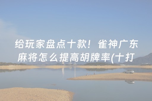 给玩家盘点十款！雀神广东麻将怎么提高胡牌率(十打九赢的打法)