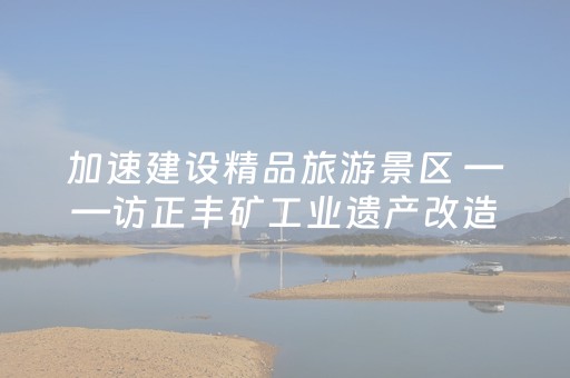 加速建设精品旅游景区 ——访正丰矿工业遗产改造提升项目负责人耿可维