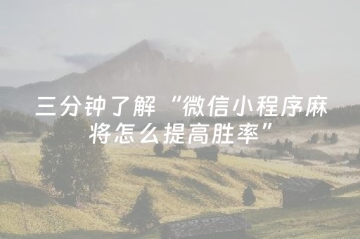 安装教程“财神十三张确实是有挂”（必赢神器辅助器)
