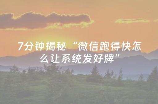 玩家必看攻略“微乐海南麻将辅助器插件”（有没有猫腻)