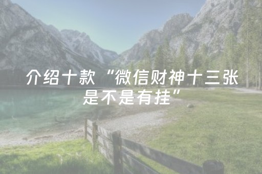 介绍十款“微信财神十三张是不是有挂”（怎么让系统给自己好牌)
