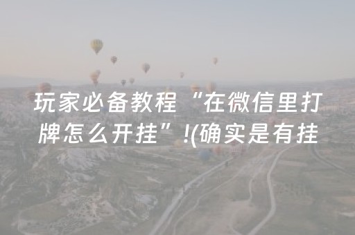实测分享“牵手跑胡子开挂方法”（详细透视教程）-哔哩哔哩