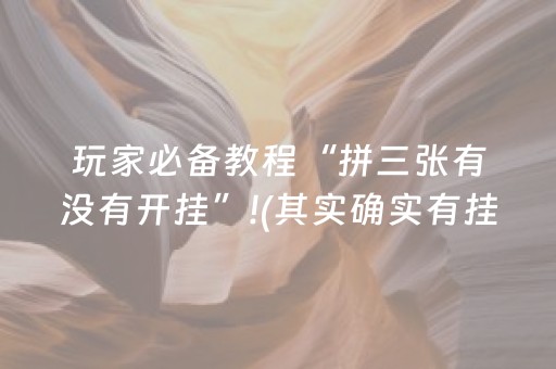 玩家必备教程“拼三张有没有开挂”!(其实确实有挂)-抖音