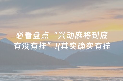 必看盘点“兴动麻将到底有没有挂”!(其实确实有挂)-抖音