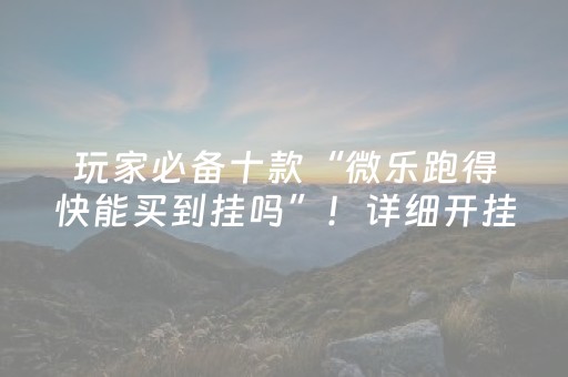 玩家必备十款“微乐跑得快能买到挂吗”！详细开挂教程（确实真的有挂)-抖音