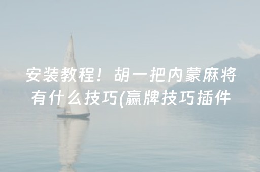 必看教程！“星悦云南麻将怎么让系统发好牌”（详细透视教程）-哔哩哔哩