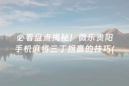 玩家必备教程“微信微乐麻将挂件神器”（详细透视教程）-哔哩哔哩
