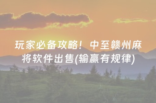 玩家必备攻略！中至赣州麻将软件出售(输赢有规律)