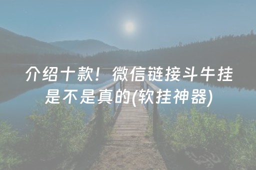 介绍十款！微信链接斗牛挂是不是真的(软挂神器)