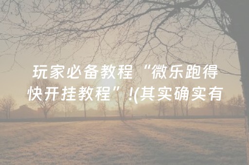 玩家必备教程“微乐跑得快开挂教程”!(其实确实有挂)-抖音