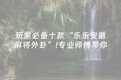 教程辅助“牵手跑得快小程序辅助”（详细透视教程）-哔哩哔哩