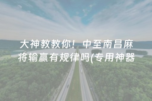 大神教教你！中至南昌麻将输赢有规律吗(专用神器下载)