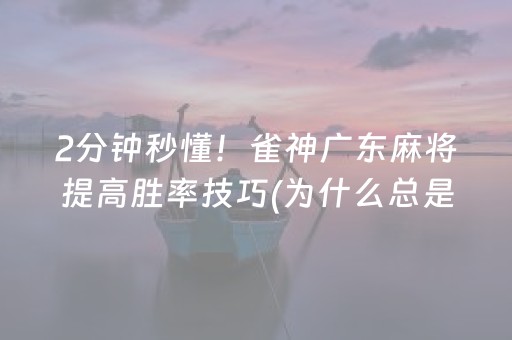 我来教大家“麻神广东麻将软件”（详细透视教程）-哔哩哔哩