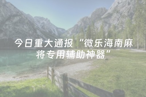 玩家必备教程“情怀麻将辅牌器购买（专用辅牌神器免安装）