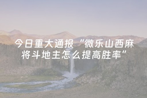 玩家实测“微信微乐麻将插件安装教程（助赢神器通用版）
