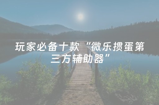 玩家必看攻略“普通麻将机手机控牌器下载”（详细透视教程）-哔哩哔哩