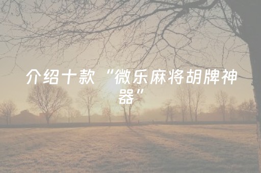 我来教大家“微信拼三张辅助软件（专用辅牌神器免安装）