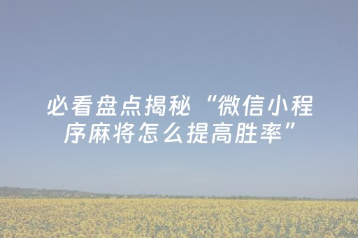 实测教程“途游四川麻将辅助器”（详细透视教程）-哔哩哔哩
