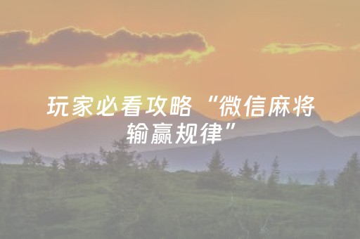 教程辅助“微乐陕西麻将怎么提高胜率（专用辅牌神器免安装）