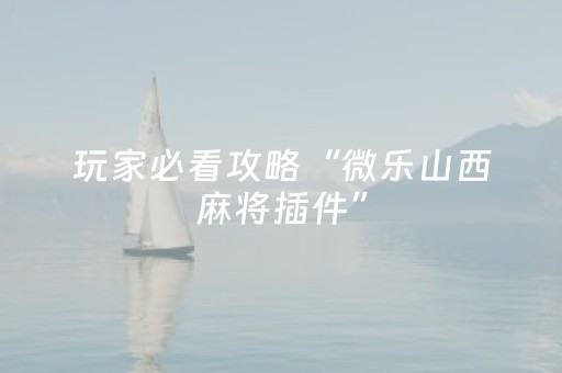 教程辅助“微乐河南麻将专用神器下载（助赢神器通用版）