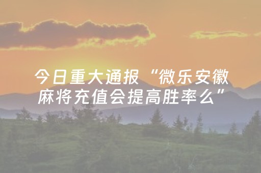 实测辅助“微乐麻将必备神器（助赢神器通用版）