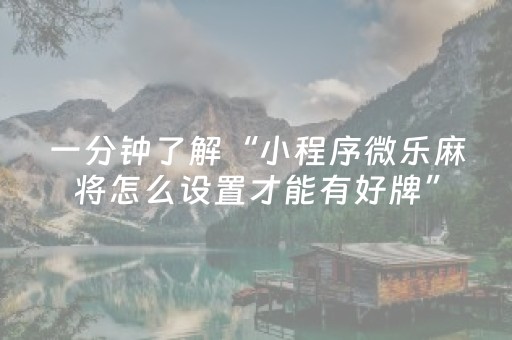 我来教大家“开心麻将必备神器（专用辅牌神器免安装）