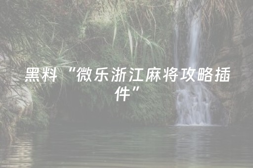 实测教程“微乐挂先试用后付款（助赢神器通用版）