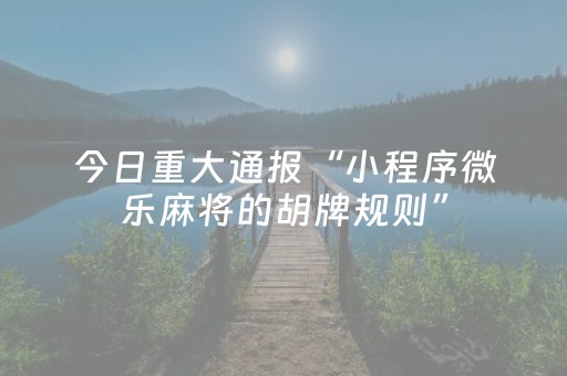 教程辅助“微信跑得快辅助器是真的吗（专用辅牌神器免安装）