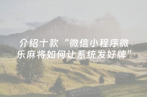终于发现“微乐四川麻将挂在哪里找（专用辅牌神器免安装）