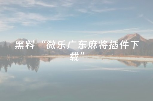 实测结果“微乐龙江跑得快有挂吗（助赢神器通用版）
