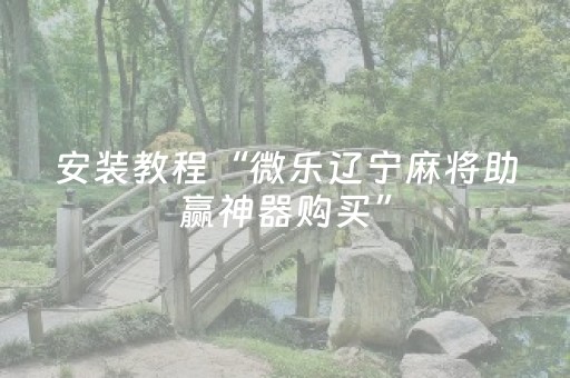 实测分享“微乐江苏麻将挂件神器通用（专用辅牌神器免安装）