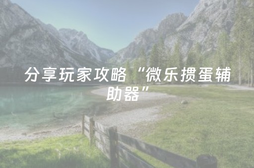 我来教大家“最新麻将机免安装解码器（助赢神器通用版）