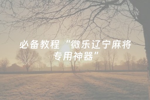 实测教程“微信跑得快有挂吗（助赢神器通用版）