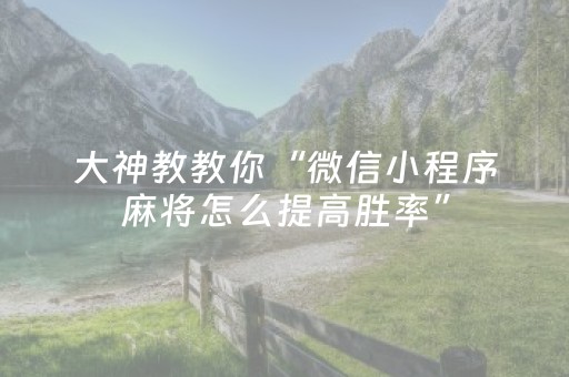 必看教程“免安装麻将机解码器怎么买（助赢神器通用版）
