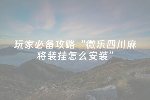 终于发现了“微乐斗地主透明器教程（专用辅牌神器免安装）