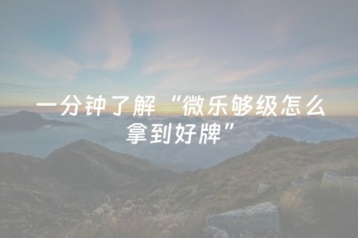 必看教程“手机麻将输赢规律（助赢神器通用版）