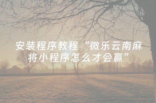 终于发现了“中至麻将双扣可以设置输赢吗”（详细透视教程）-哔哩哔哩