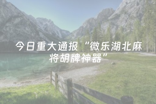 必看教程“科乐手机麻将辅牌器（助赢神器通用版）