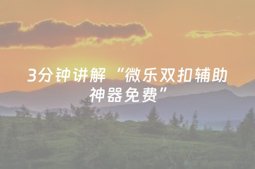 教程辅助“边锋斗地主神器软件（专用辅牌神器免安装）