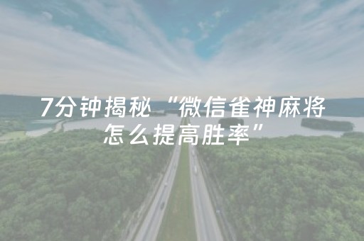实测教程“微信微乐麻将挂件神器（助赢神器通用版）