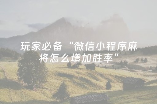 实测分享“开心泉州麻将外辅工具（助赢神器通用版）