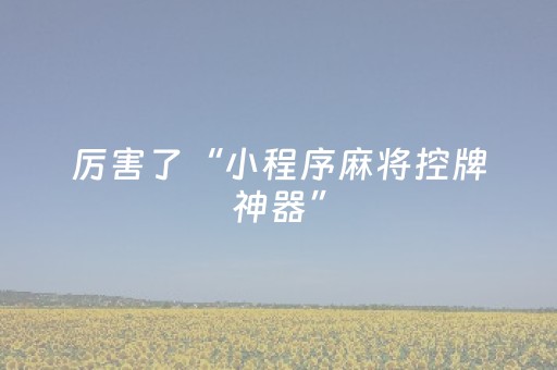 我来教大家“手机打牌神器高科技（专用辅牌神器免安装）