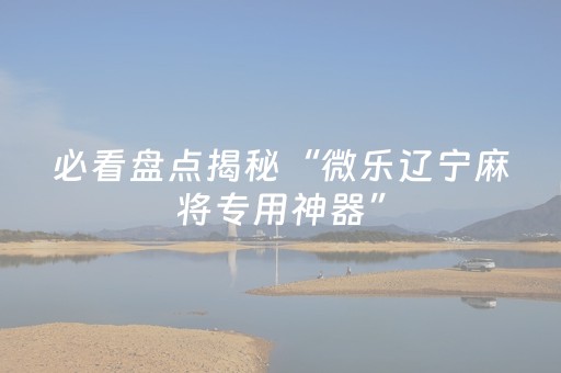 实测结果“程序麻将机安装电话（专用辅牌神器免安装）