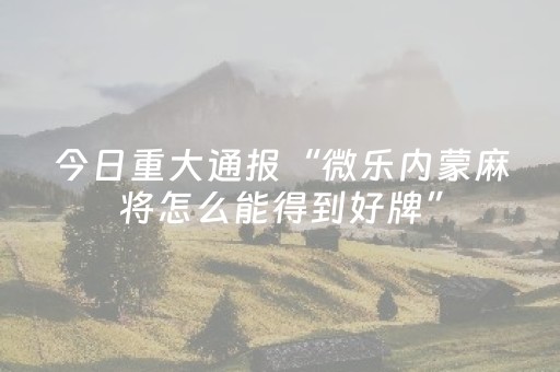 3分钟学会“多乐跑胡子免费辅助器（专用辅牌神器免安装）
