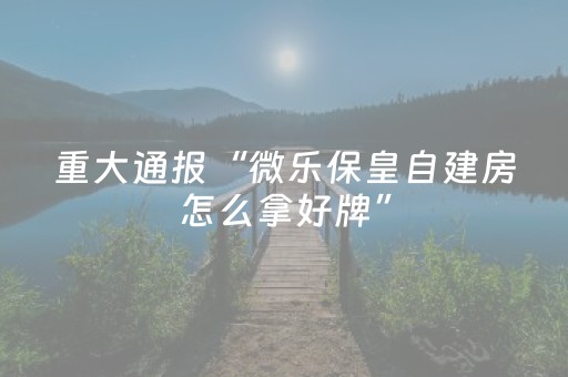 实测教程“微乐陕西挖坑怎么能拿到好牌（专用辅牌神器免安装）
