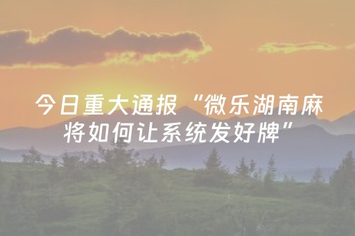 玩家实测“微乐吉林麻将助赢神器（助赢神器通用版）