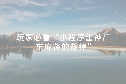 玩家必备教程“普通自动麻将机可以调输赢吗（助赢神器通用版）