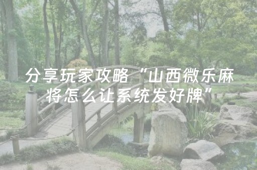必备教程“微乐卡五星开挂方法”（万能开挂器)